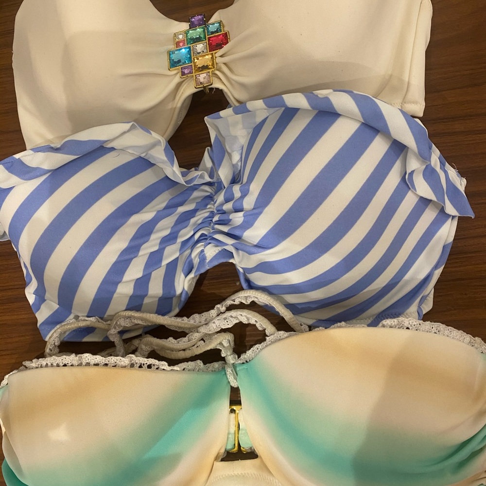 3 Bikini Tops - Victorias Secret